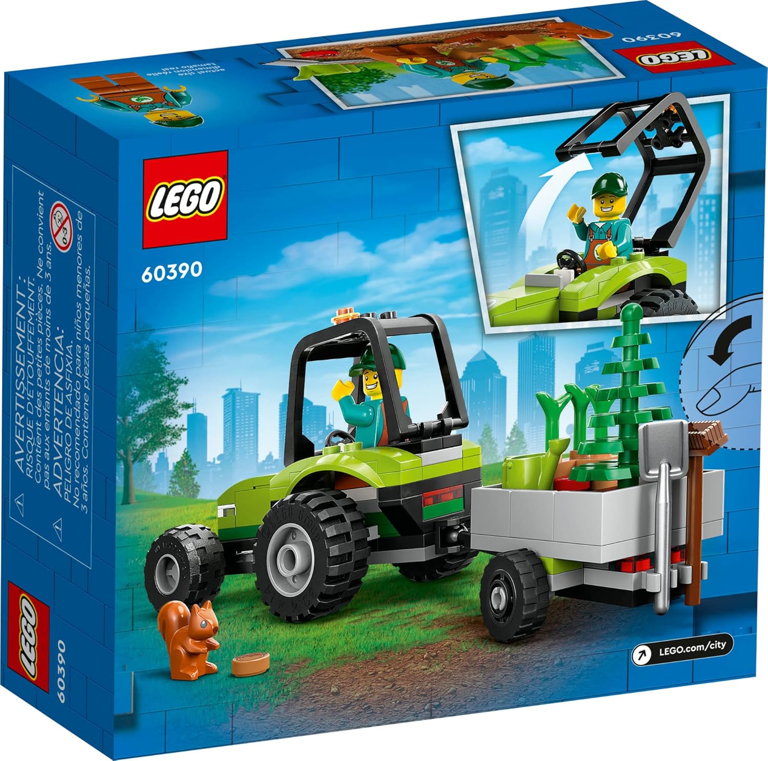 LEGO® City Park Tractor 60390 Building Blocks Toy Car Set; Toys for Boys, Girls, and Kids (86 Pieces)